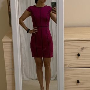 Cynthia Steffe pink cap sleeve dress 4